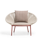 Дизайнерское уличное кресло с веревочной спинкой PETALO Armchair варинант исполнения - 6 | Loft Concept в Ульяновске