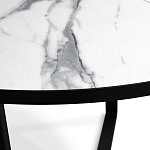 Стол обеденный раздвижной со столешницей белый мрамор Magali варинант исполнения - 8 | Loft Concept в Ульяновске