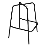 Барный стул со спинкой и подлокотниками на 4-х металлических ножках Douglas Rhombus Серый Велюр варинант исполнения - 5 | Loft Concept в Ульяновске