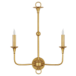 Бра настенное золотого цвета в форме подсвечника Graceful Smoothness варинант исполнения - 3 | Loft Concept в Ульяновске