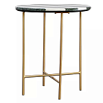 Столик приставной с круглой столешницей с полосатым узором Tabletops with Striped Pattern варинант исполнения - 1 | Loft Concept в Ульяновске