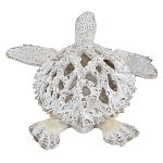 Статуэтка черепаха с ажурным панцирем и детализированной текстурой в белом цвете Marine Accessories варинант исполнения - 4 | Loft Concept в Ульяновске