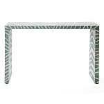 Консоль Дизайнерская Kenya Console ZEBRA Bone Inlay blue варинант исполнения - 1 | Loft Concept в Ульяновске