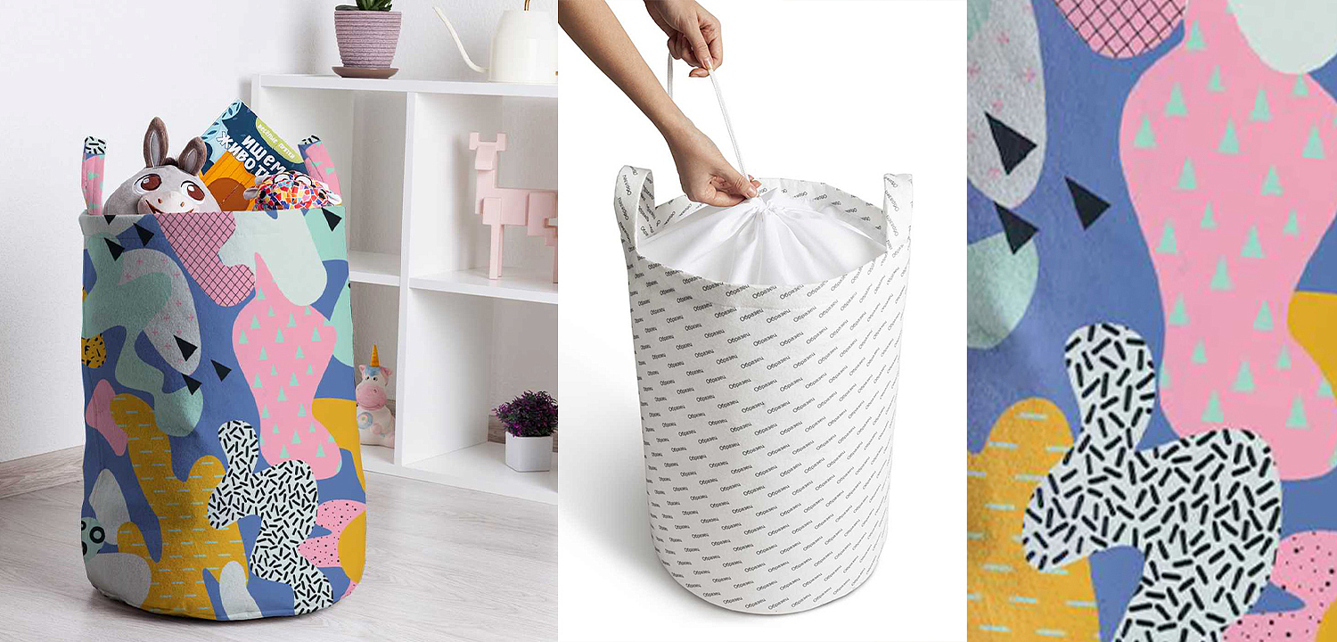 Корзина Pastel Abstraction Basket Корзина Pastel Abstraction Basket - Loft-Concept в Ульяновске