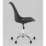 Офисный стул на металлическом основании EGGERY Black пластик варинант исполнения - 4 | Loft Concept в Ульяновске