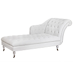 Кушетка белая с мягкой обивкой из велюра Michael Couch варинант исполнения - 1 | Loft Concept в Ульяновске