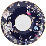 Чайный сервиз из фарфора темно-синий с рисунком цветов на 6 персон 14 предметов 300 мл Garden Whisper Porcelain Set  варинант исполнения - 3 | Loft Concept в Ульяновске