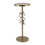 Столик золотистый с цветочной композицией на основании Forest Fairy Tale варинант исполнения - 3 | Loft Concept в Ульяновске