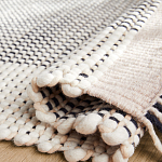 Ковер Woven from Wool с бахромой по краям варинант исполнения - 2 | Loft Concept в Ульяновске