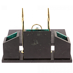 Настольный письменный набор из змеевика с часами Successful Leader варинант исполнения - 3 | Loft Concept в Ульяновске