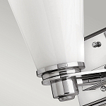 Бра для ванных комнат с белыми стеклянными конусными плафонами Hinkley варинант исполнения - 8 | Loft Concept в Ульяновске