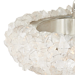 Люстра светодиодная фактурная в форме кольца Amber Crystal варинант исполнения - 2 | Loft Concept в Ульяновске