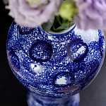 Ваза из фарфора сине-белого цвета Blue & White Ornament  варинант исполнения - 6 | Loft Concept в Ульяновске