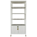 Стеллаж со стеклянными полками Elsa Dreams White варинант исполнения - 8 | Loft Concept в Ульяновске