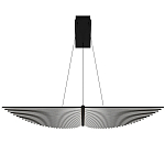 Люстра в виде распахнутых крыльев из тонких металлических планок Flight of Freedom варинант исполнения - 9 | Loft Concept в Ульяновске