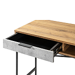 Стол рабочий в стиле лофт с ящиком и нишей для хранения Urban Style Space варинант исполнения - 3 | Loft Concept в Ульяновске