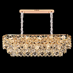 Люстра овальная каскадная с подвесками в форме колец Galaxy of Light варинант исполнения - 4 | Loft Concept в Ульяновске