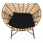 Стул круглый с ротанговым плетением Round Wicker Stool варинант исполнения - 5 | Loft Concept в Ульяновске