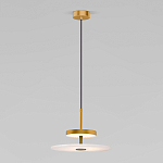 Светодиодный подвесной светильник латунь с мраморным рассеивателем варинант исполнения - 1 | Loft Concept в Ульяновске