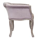 Кресло низкое в стиле прованс Розовый Велюр Louis French Armchair  варинант исполнения - 1 | Loft Concept в Ульяновске