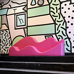 Дизайнерский модульный диван волнистой формы с цветным принтом Poltronova Superonda Sofa варинант исполнения - 13 | Loft Concept в Ульяновске