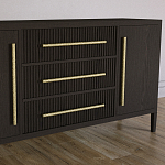 Буфет Primo с тремя ящиками и двумя фасадами Темный орех варинант исполнения - 3 | Loft Concept в Ульяновске