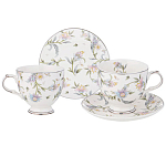 Чайный сервиз из фарфора на 2 персоны 4 предмета Tea Flower Set варинант исполнения - 1 | Loft Concept в Ульяновске