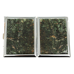 Портсигар на 10 сигарет с газовой зажигалкой из натурального камня Актиновит Stone Cigarettes Cases варинант исполнения - 4 | Loft Concept в Ульяновске