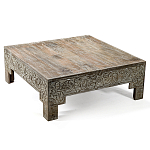 Кофейный стол Carved Сoffee table ручная резьба по дереву варинант исполнения - 4 | Loft Concept в Ульяновске
