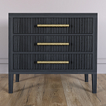Тумба Primo  с тремя ящиками шпон Черный дуб варинант исполнения - 2 | Loft Concept в Ульяновске