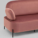 Диван в велюровой обивке цвета пыльная роза COLOR BLOCK варинант исполнения - 5 | Loft Concept в Ульяновске