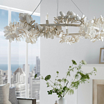 Люстра White Bionic Petals Flo Ring Chandelier варинант исполнения - 2 | Loft Concept в Ульяновске