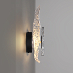 Бра с волнообразным стеклянным плафоном и вставкой из мрамора Liquid Stone варинант исполнения - 2 | Loft Concept в Ульяновске