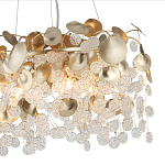 Люстра с декоративными подвесками из прозрачного стекла в форме монеток FAIRYTREE Light варинант исполнения - 5 | Loft Concept в Ульяновске