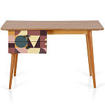 Письменный стол с принтом на ящиках Elise Desk варинант исполнения - 11 | Loft Concept в Ульяновске