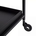 Тумба чёрная на колёсах Cabinet on Wheels варинант исполнения - 3 | Loft Concept в Ульяновске
