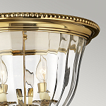 Потолочный светильник цвета латунь с прозрачным плафоном в форме чаши Hinkley варинант исполнения - 11 | Loft Concept в Ульяновске