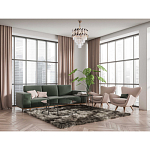 Люстра многоярусная с переплетенными металлическими элементами черного и золотого цвета и прозрачными хрустальными подвесками Empire Chandelier Crystal варинант исполнения - 12 | Loft Concept в Ульяновске