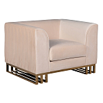 Кресло велюровое бежевое Cubic Silhouette варинант исполнения - 1 | Loft Concept в Ульяновске