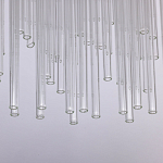 Люстра круглая с прозрачными стеклянными трубками Nembus варинант исполнения - 7 | Loft Concept в Ульяновске