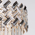 Люстра многоярусная с переплетенными металлическими элементами черного и золотого цвета и прозрачными хрустальными подвесками Empire Chandelier Crystal варинант исполнения - 7 | Loft Concept в Ульяновске