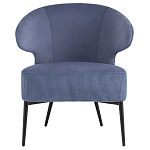 Современное мягкое кресло на металлических ножках Rakush Blue варинант исполнения - 2 | Loft Concept в Ульяновске