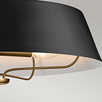 Подвесной светильник с конусовидным металлическим абажуром черного цвета Kichler варинант исполнения - 16 | Loft Concept в Ульяновске