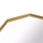 Зеркало золотистое восьмиугольной формы Octagon варинант исполнения - 2 | Loft Concept в Ульяновске