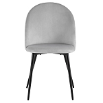 Мягкий стул в сером велюре Miruna Chair варинант исполнения - 2 | Loft Concept в Ульяновске