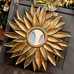 Зеркало-солнце с золотыми с лучами Rays of Peace варинант исполнения - 3 | Loft Concept в Ульяновске