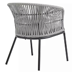 Кресло с декоративным плетением на спинке и подлокотниках Armchair Weaving варинант исполнения - 3 | Loft Concept в Ульяновске