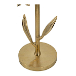 Столик с золотистым основанием в виде цветка и круглой мраморной столешницей Golden Snowdrop варинант исполнения - 4 | Loft Concept в Ульяновске