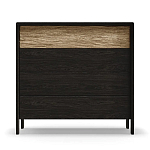 Комод 4 ящика с подсветкой на рельефном фасаде Warm Industrial варинант исполнения - 1 | Loft Concept в Ульяновске