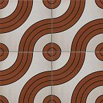 Дизайнерская плитка с узором Дорожки 2 варинант исполнения - 1 | Loft Concept в Ульяновске